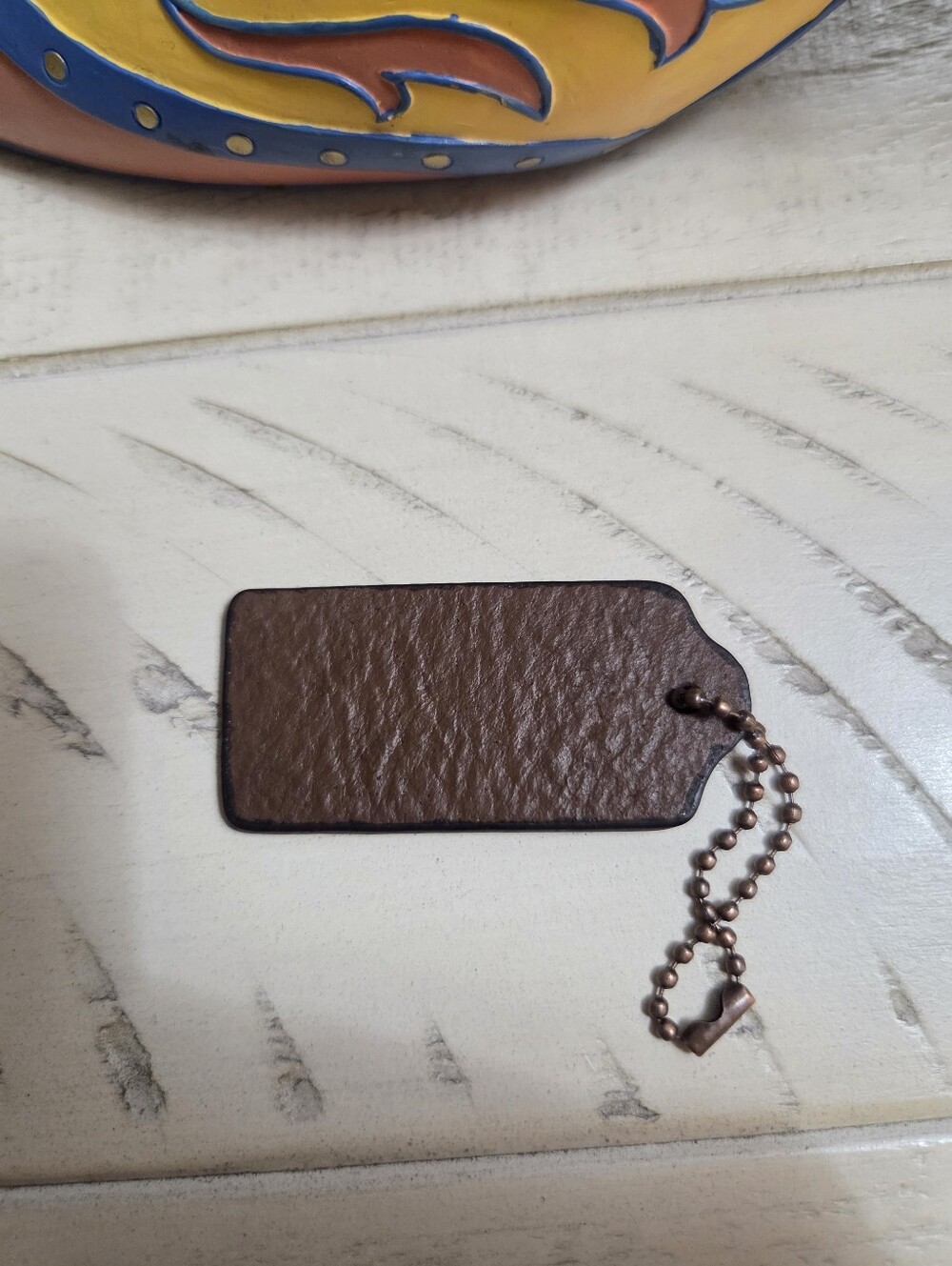 COACH Brown Leather HangTag, EUC - Picture 5 of 8
